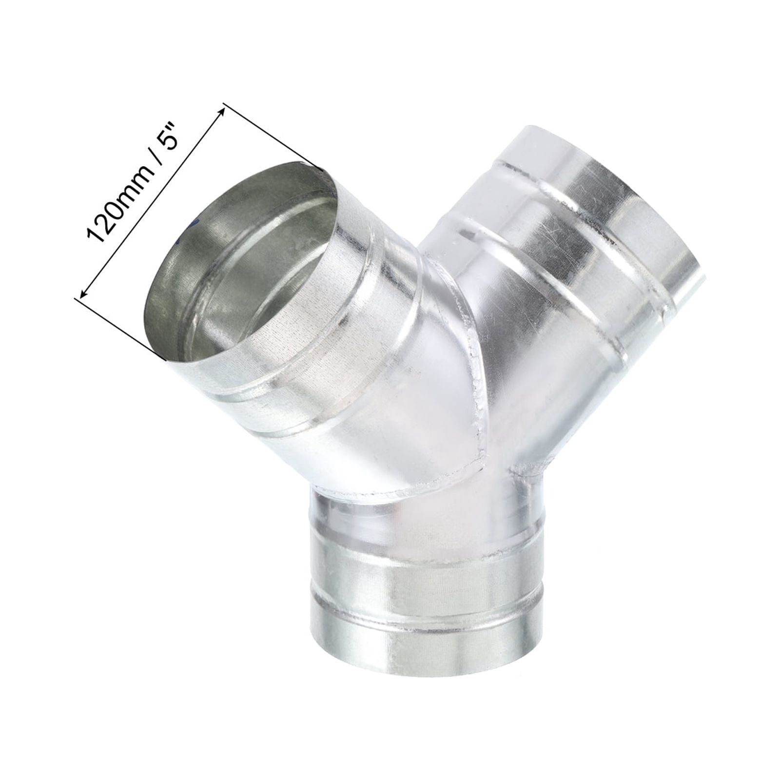 Uxcell 5 Inch 3 Way Duct Splitter Y Connector Air Vent Duct Hose Exhaust Pipe Adapter