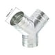 thumbnail image 2 of Adaptador de tubo de escape de conducto de aire Uxcell de 3 pulgadas, conector en Y divisor de conducto de 3 vías, 5 pulgadas, 2 of 5