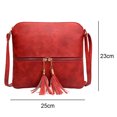 thumbnail image 2 of Bolso bandolera para mujer, bolso de hombro con borlas de moda., 2 of 5