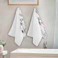 thumbnail image 3 of Baby Elephants Hand Towels 2 PCS, Mothers Day Kitchen Towel Ultra Soft and Highly Absorbent,Decorative Fingertip Face Towel for Bathroom Hotel, 28.3"x14.4", 3 of 4