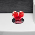 thumbnail image 1 of Tapa de inodoro con botón en forma de corazón, piezas sencillas para uñas largas, botón de presión para inodoro portátil, repuesto para baño Rojo, 1 of 8