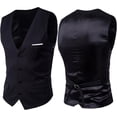 thumbnail image 2 of Men's T Shirts Casual Stylish formal Suit Vest V Neck Sleeveless Waistcoat Wedding Party Tuxedo Slim Fit Fashion Tops, 2 of 8