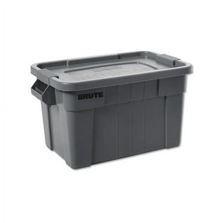 Rubbermaid Brute 20 gal Tote with Lid, Gray