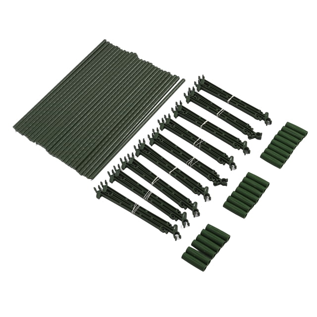 YOUTHINK Tomato Cage 3 Pieces Steel Core Triangular Plant Stakes Garden Support