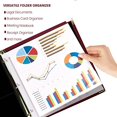 thumbnail image 6 of Orwell Classic Collection Executive Presentation 3 Ring Binder, Round Ring 1/2 Inch Capacity with Brass Ring Metal and Brass Corners (Brown), 6 of 6