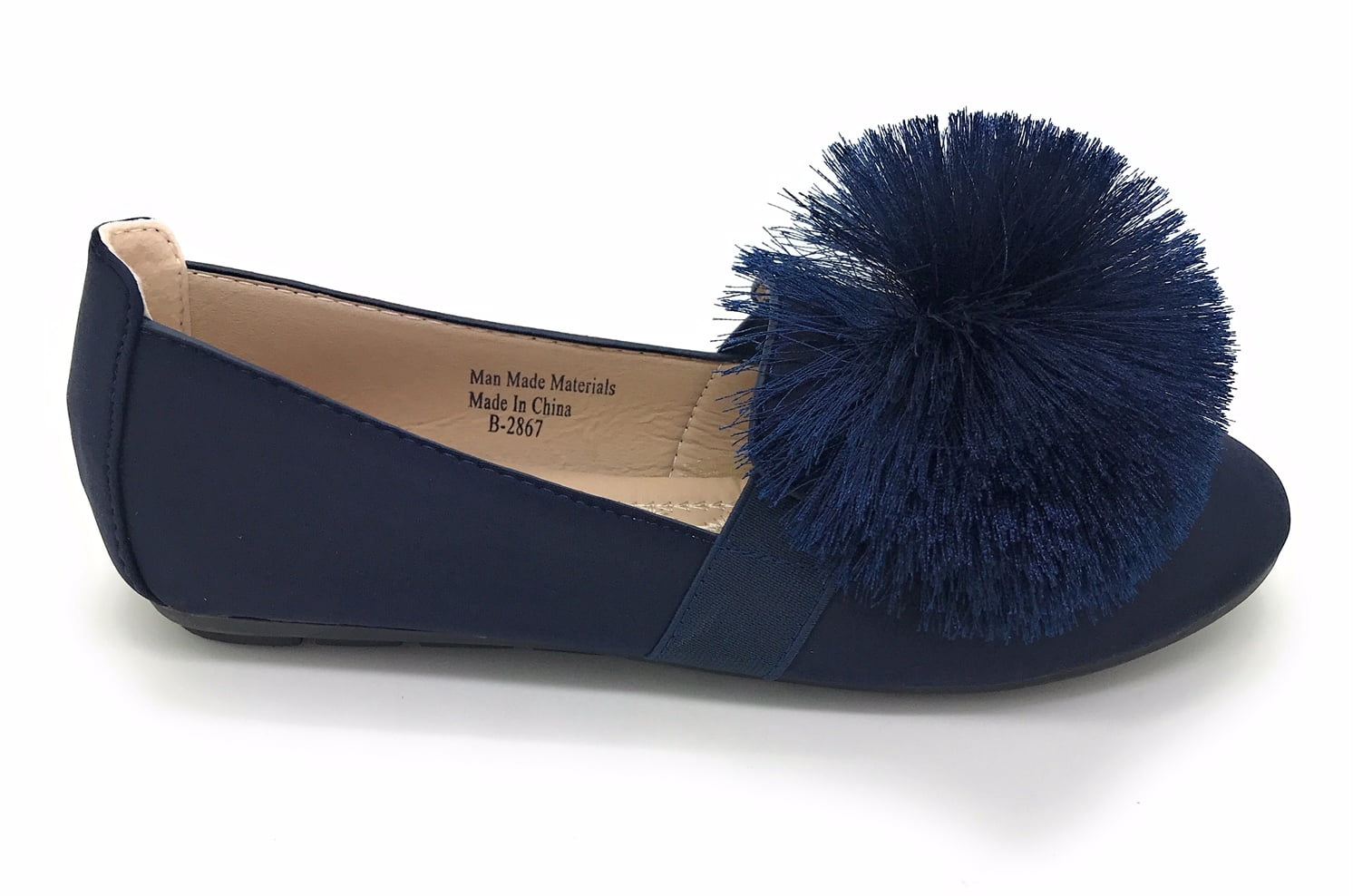 Victoria K Pom-Pom Ballerina Flats (Women)