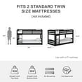 Better Homes & Gardens Tristan TwinoverTwin Convertible Floor Bunk