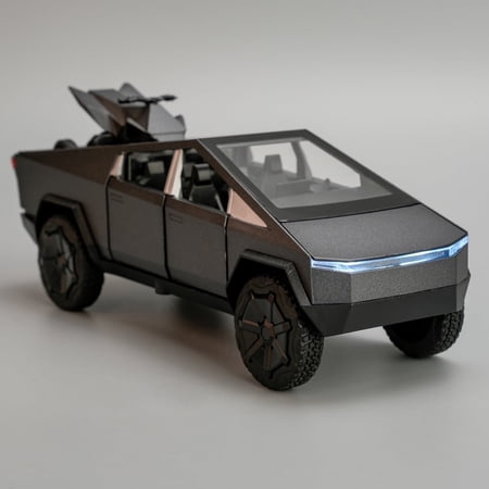 1:32 Pickup Truck Toy Cars, Diecast Pull Back Model Cars, Collection Vehicles, Kids Toy for Aged 3 and up, Gift Gray