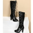 thumbnail image 6 of POROPL Knee High Boots for Women Fashion High Heel Leather Shoes,Womens Boots Size 4.5, 6 of 9