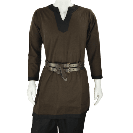 Kids Tunic in Brown/Black | Cotton by Medieval Collectibles