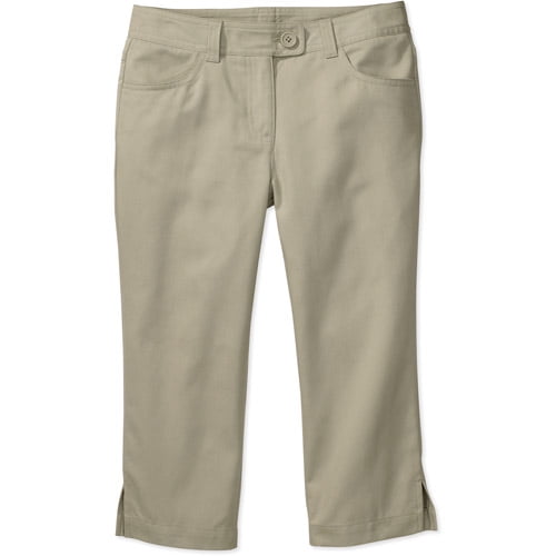 Juniors' School Uniform Capri Pants