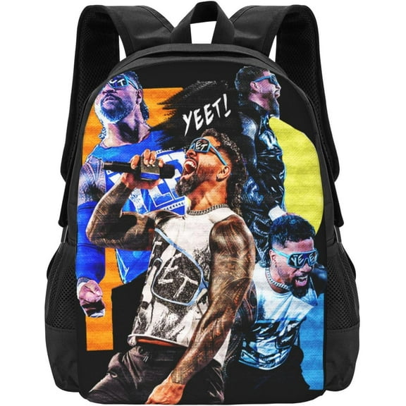 Jey USO Wrestler Unisex Fitness Bag, Backpack for Activities Comfortable Work Backpack Computer Bag for Men and Women
