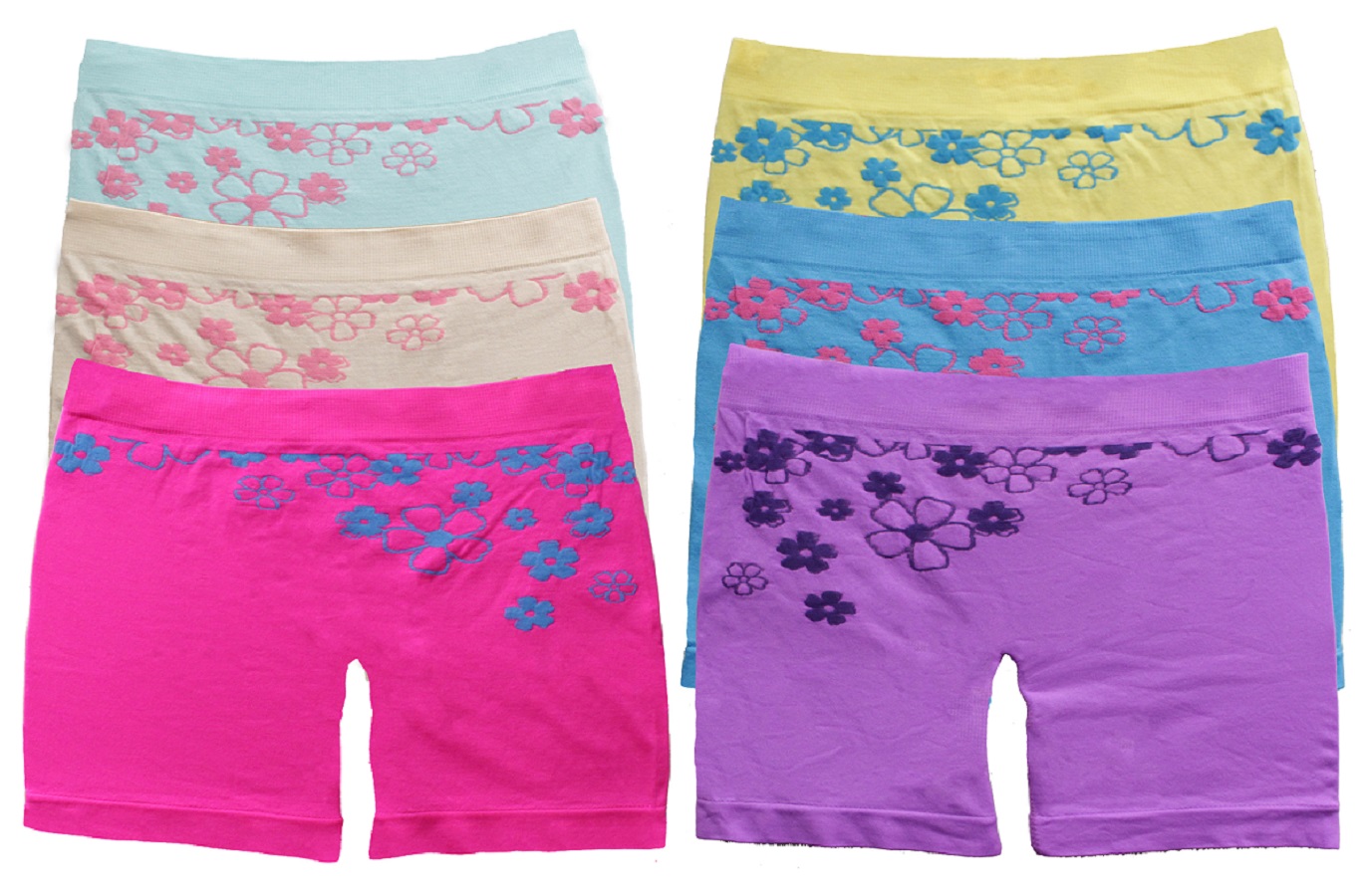 Pack of Three The Childrens Place Girls Solid Bike Shorts