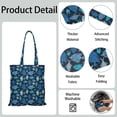 thumbnail image 3 of Foldable Tote Bag with Coral Reef & Tropical Fish Design - Durable, Eco-Friendly & Machine Washable Reusable Grocery Bag for Busy Parents & Students, 3 of 5