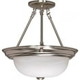 thumbnail image 2 of Nuvo 60-201 - 2 Light - 13" - Semi-Flush - Alabaster Glass, 2 of 2