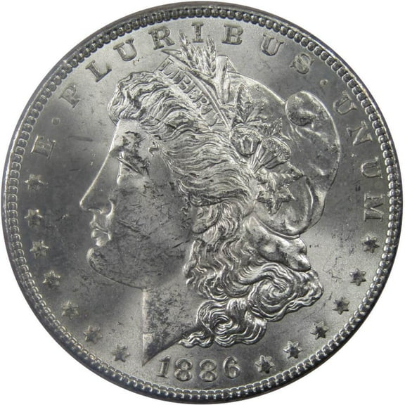 1886 Morgan Dollar BU Uncirculated Mint State 90% Silver $1 US Coin Collectible