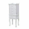 thumbnail image 2 of Gymax Jewelry Cabinet Armoire Box Mirrored Storage Chest Stand Organizer, 2 of 9