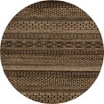 thumbnail image 1 of Ahgly Company Machine Washable Indoor Round Abstract Night Red Area Rugs, 4' Round, 1 of 7