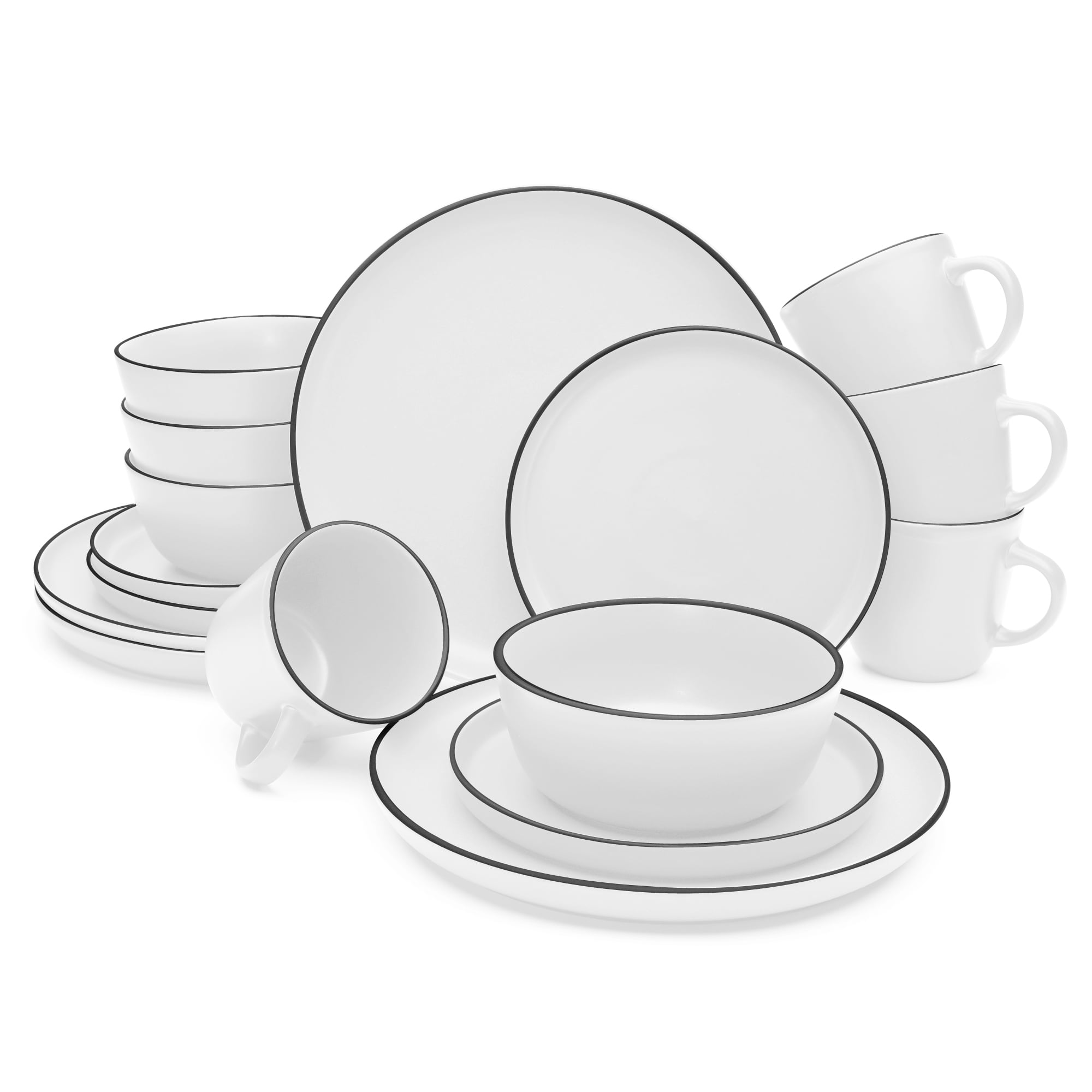 MULLERHEIM 903 Collection 16Piece Contemporary Ceramic Stoneware