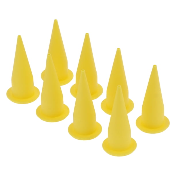 Boquilla De Cono, Boquilla De Cono Amarilla 8PCS Boquilla De Cono De Plástico Amarillo Para Vidrio Para Cemento