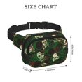 thumbnail image 4 of Fotbe Camouflage Skull Cangurera Cuadrada con Estampado de Doble Capa, Bolsa de Cintura Ajustable Mini para Hombres y Mujeres, 4 of 9