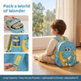 thumbnail image 4 of Xfvqtps Backpacks Dinosaur Print Waterproof Large Capacity Schoolbag, 4 of 10