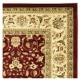 thumbnail image 3 of SAFAVIEH Lyndhurst Pearl Traditional Bordered Area Rug, Red/Ivory, 8' x 8' Round, 3 of 10