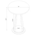 thumbnail image 4 of Elton Round Wood Top Accent Plant Stand Cherry, 4 of 4