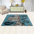 thumbnail image 3 of SKYSONIC Lightweight Non Slip Carpet Mats Area Soft Rugs Floor Mat Rug Decoration for Kids Room Living Room 60 x 39 inches Skater Robot Dinosaur, 3 of 6