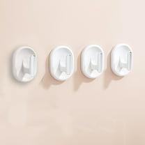 Nkmbld Heavy Duty Adhesive Hooks, Waterproof, Sticky Wall Hooks for Keys, Bathroom, Shower, Outdoor, Kitchen, Door, Home Improvement, White