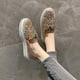 thumbnail image 4 of Amzcrzy Zapatos de mujer,Zapatos de mujer,Zapatillas de mujer, Zapatillas de deporte sin cordones para mujer, con purpurina y pedrería, mocasines de plataforma con lazo, planos e informales, sandalia, 4 of 5