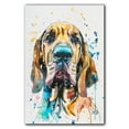 thumbnail image 3 of Bloodhound Dog Canvas Wall Art Prints,Watercolor Dog Art Canvas Painting Poster,Pet Canvas Painting Puppy Artwork 8x12 inches, 3 of 6