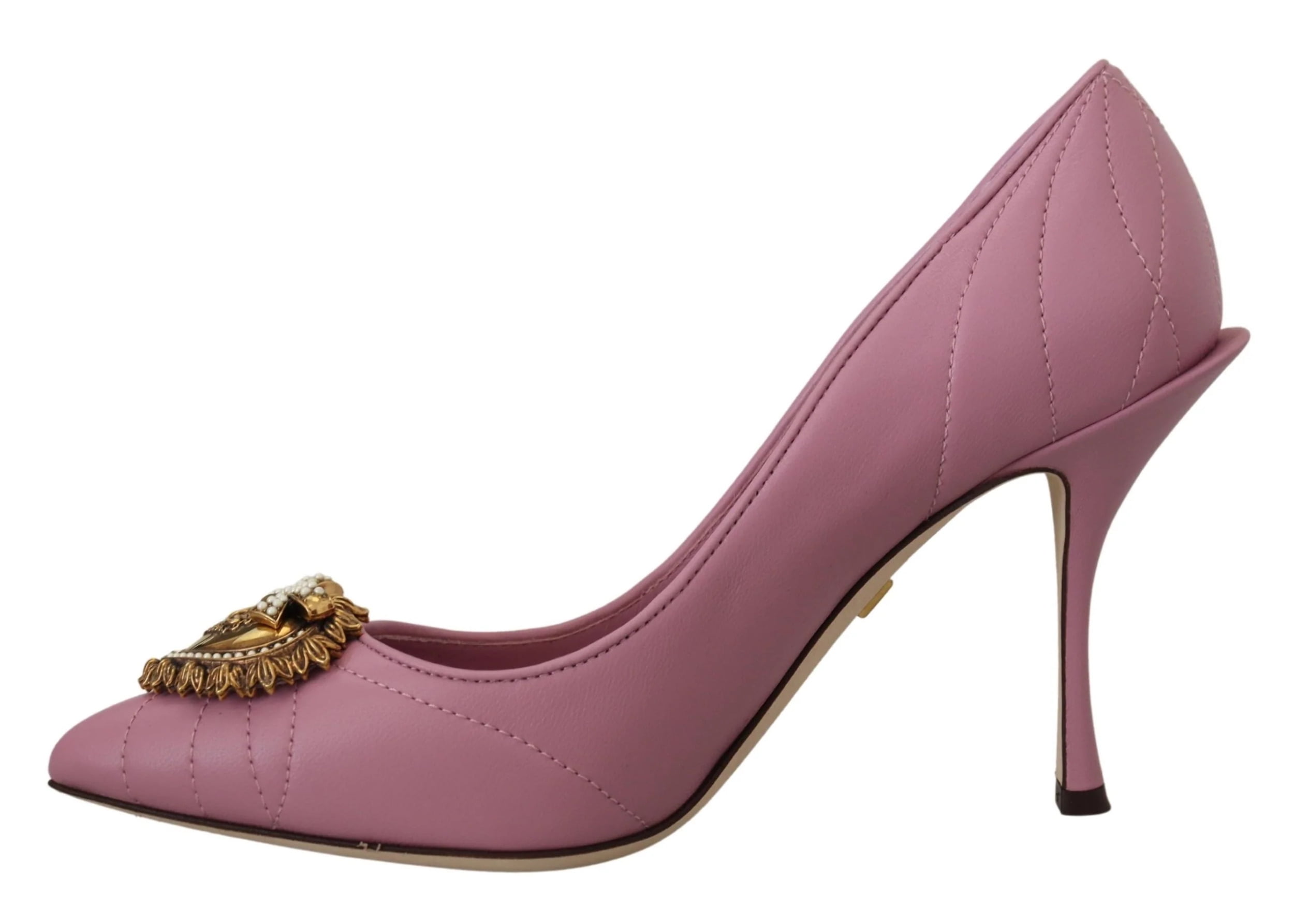 Dolce & Gabbana - Black Eel Skin Pointed Toe Heels - IT 38 – LUXHAVE