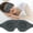 Gray, variant on Sleep Mask –Soft Silk Eye Covers with Adjustable Strap & Soft Ear Loops, 3D Contoured Light Blocking Sleeping Mask for Travel, Naps & Relaxation