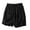 Black, variant on aidice Cotton Linen Shorts for Women Summer Lightweight Drawstring Elastic Waisted Loose Casual Shorts