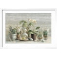 thumbnail image 2 of Art.com Greenhouse Orchids on Wood Art Print by Danhui Nai, White Frame Wall Art, 23" x 17", 2 of 5