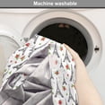 thumbnail image 6 of Eiffel Tower Dog Crate Cover, Repetitive Romantic Pattern with Parisian Landmark Building and Rose Flowers, Easy to Use Pet Kennel Cover for Dogs, 35" x 23" x 27", Multicolor, by Ambesonne, 6 of 6