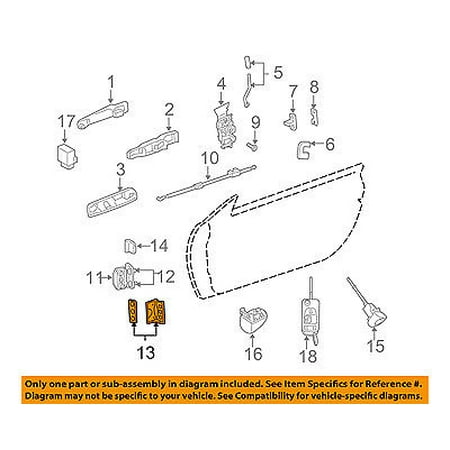 CHRYSLER OEM 04-05 Crossfire Door-Hinge Plate 5097495AA