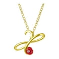 thumbnail image 1 of Jusqu'à 65% de Réduction sur les Colliers SMihono pour Femmes, Collier Lettre Rose avec Strass, Pendentif Rétro en Anglais, 1 of 2