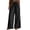 Black#pants for women 2026#13, variant on Womens Side Split Wide Leg Pants Fringed Hem Casual Dressy Pants Cotton Linen Palazzo Pants Summer Boho Flowy Elastic Waist Trousers with Pockets Gray S