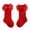 Red, variant on Krdevn Top Layered Bow Knee High Socks, Stretchy Breathable Dressy All Season Casual Hosiery (Baby),0-12 Months