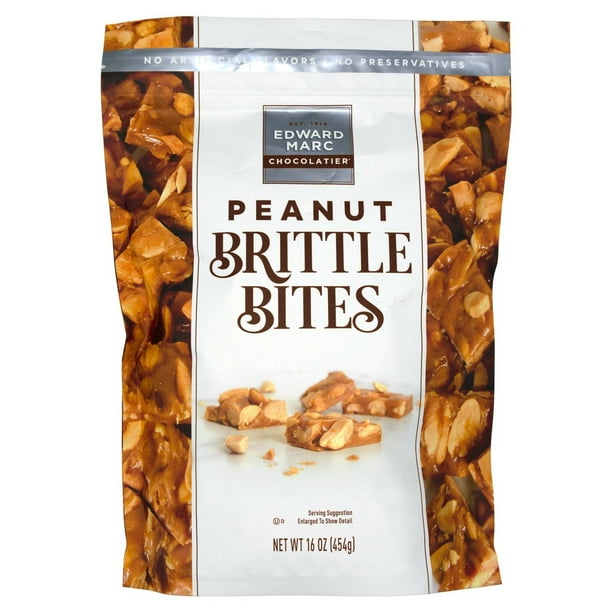 Edward Marc Peanut Brittle Bites, 16 oz