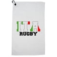 thumbnail image 1 of Italy Rugby - Olympic Games - Rio - Flag Golf Towel with Carabiner Clip, 1 of 5