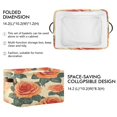thumbnail image 3 of Square Storage Basket 14.2*10.2*8.3 Inch One Sizex2 Shelf Basket Open Home Storage Bins Bedroom Storage Basket Closet Storage Stylish Decor Pretty Red Roses6, 3 of 9