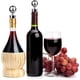 thumbnail image 5 of Tapón de botella de vino de 5 uds, tapón de vino, corchos de silicona para botellas de vino al vacío, tapón de vino reutilizable utilizado para barra(Plata), 5 of 5