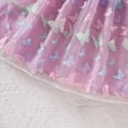 thumbnail image 4 of Girls Tulle Dress Sleeveless Floral Butterfly Embroidery Tutu Dress Toddler Girls Birthday Party Princess Dresses (Purple, 7 Years), 4 of 6