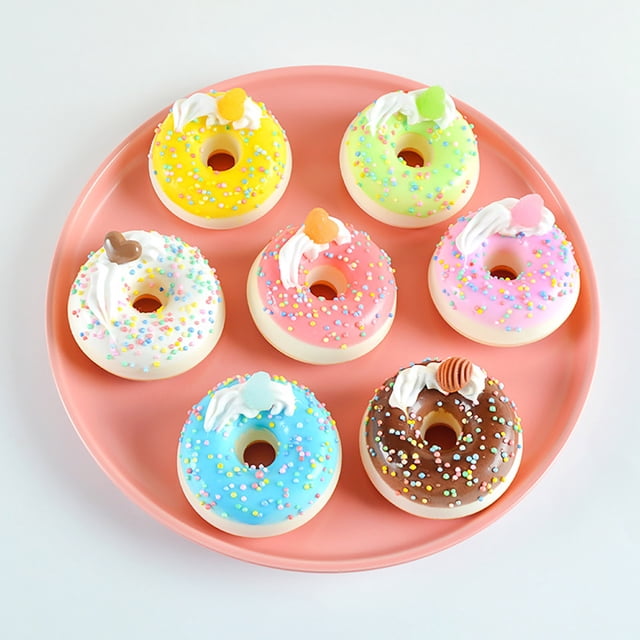 Imán de nevera con forma de pastel simulado | Juguete antiestrés con forma de comida de imitación realista | Imán decorativo para nevera, ideal para apretar y jugar