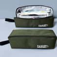 thumbnail image 3 of Pencil Case Large Capacity Pencil Bag Pencil Cases Zipper Portable Pencil Storage Pouch Bag - Military green, 3 of 5