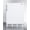 White, variant on ADA compliant freestanding refrigerator-freezer for residential use, cycle defrost with deluxe interior and black finish