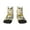 2 Black-2, variant on Gnomes Bees And Sunflowers Pattern Quarter Crew Socks,Toe Seamed Ankle Socks,Cotton Cushioned Breathable Athletic Crew Sports Socks
